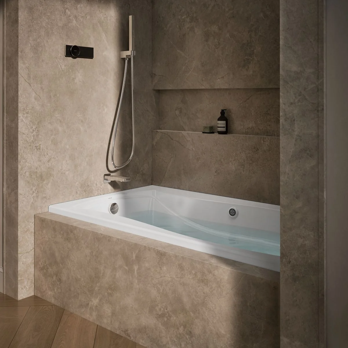KOHLER K-1224-L Mariposa 66" x 36" alcove whirlpool, left drain - Image 6
