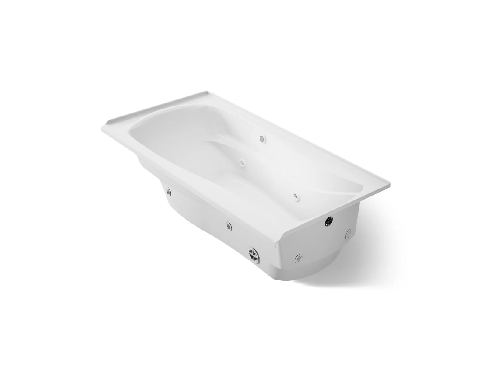 KOHLER K-1257-R Mariposa 72" x 36" alcove whirlpool bath, right drain - Image 4