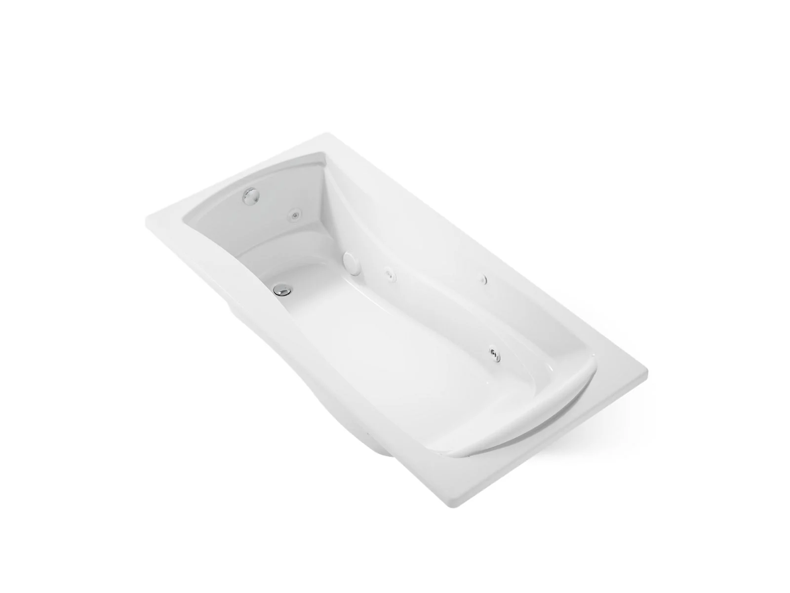 KOHLER K-1257-HR Mariposa 72" x 36" alcove whirlpool bath, right drain - Image 4