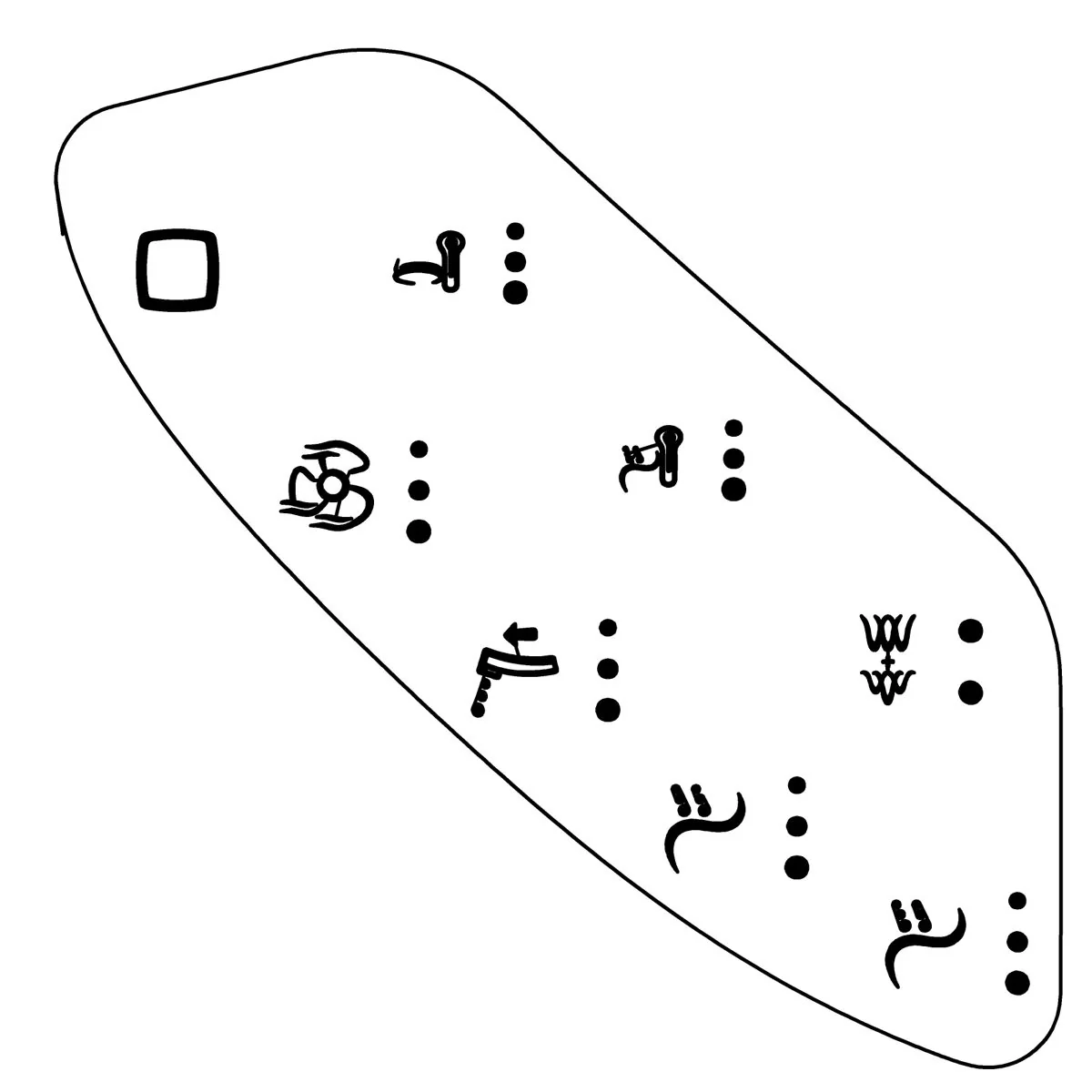 KOHLER K-1233679 Membrane Side Keyboard?English?
