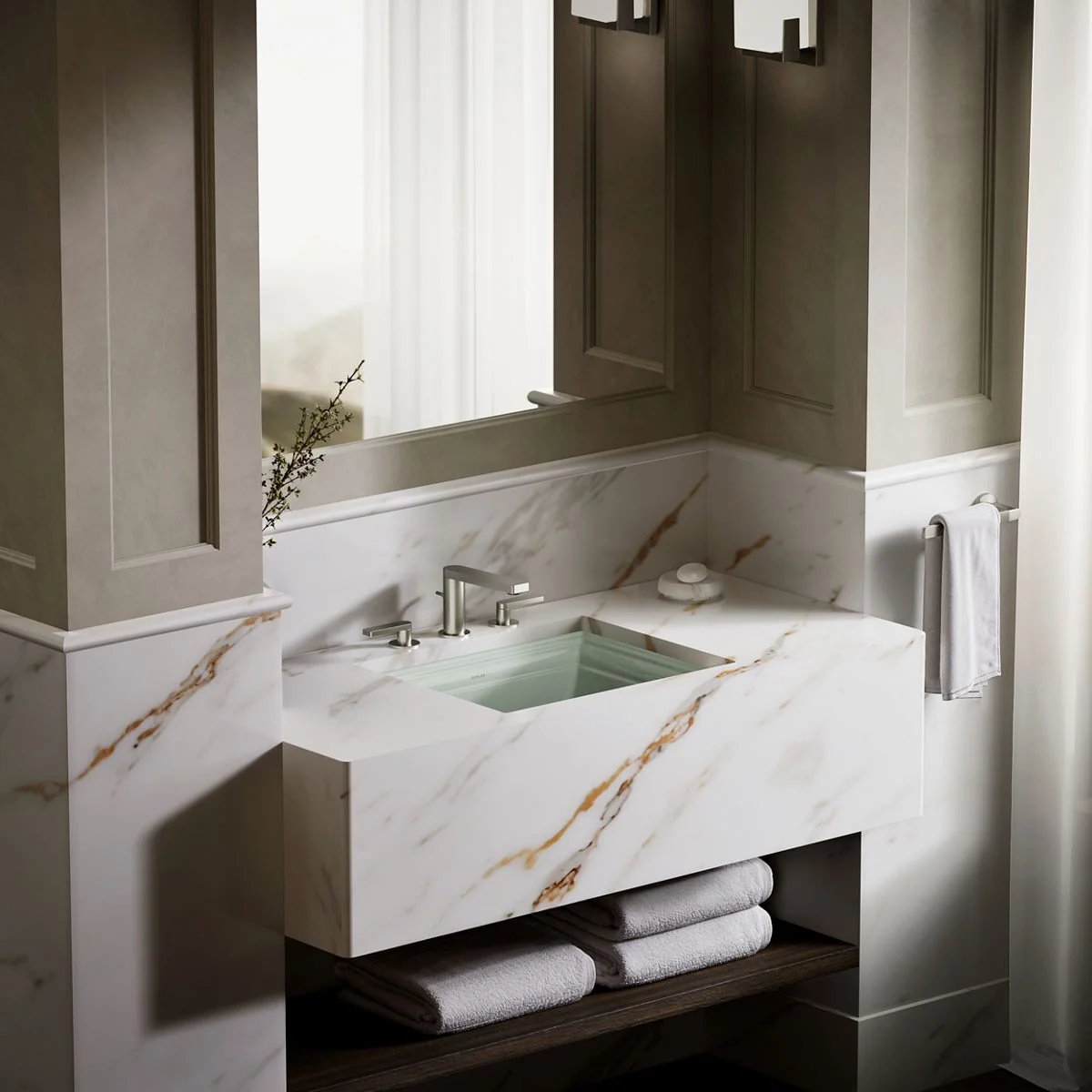 KOHLER K-2339 Memoirs 20" rectangular undermount bathroom sink - Image 32
