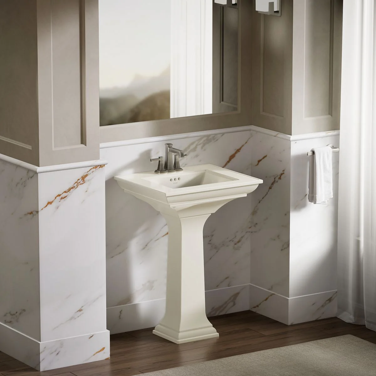 KOHLER K-29999-4 Memoirs 25" pedestal/console table bathroom sink - Image 16