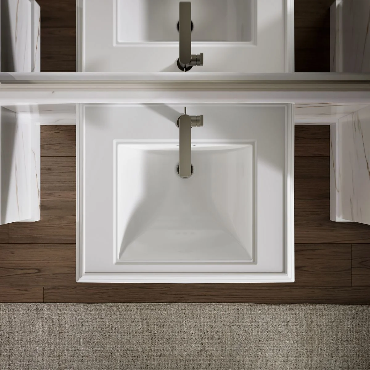 KOHLER K-2258-1 Memoirs 27-1/4" rectangular pedestal bathroom sink - Image 37