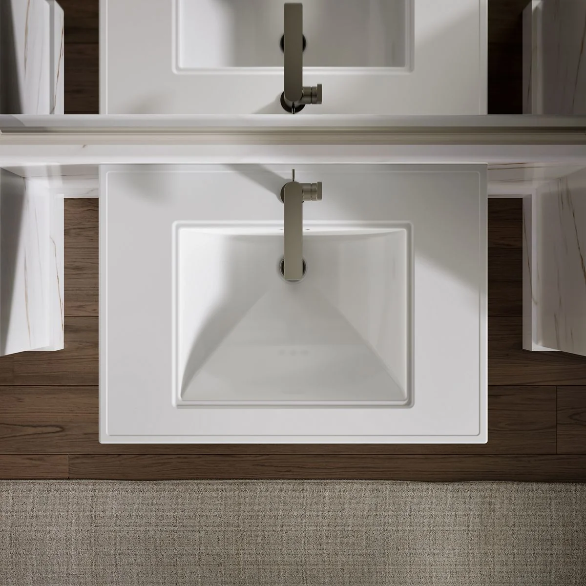 KOHLER K-2268-1 Memoirs 30-3/4" rectangular pedestal bathroom sink - Image 37