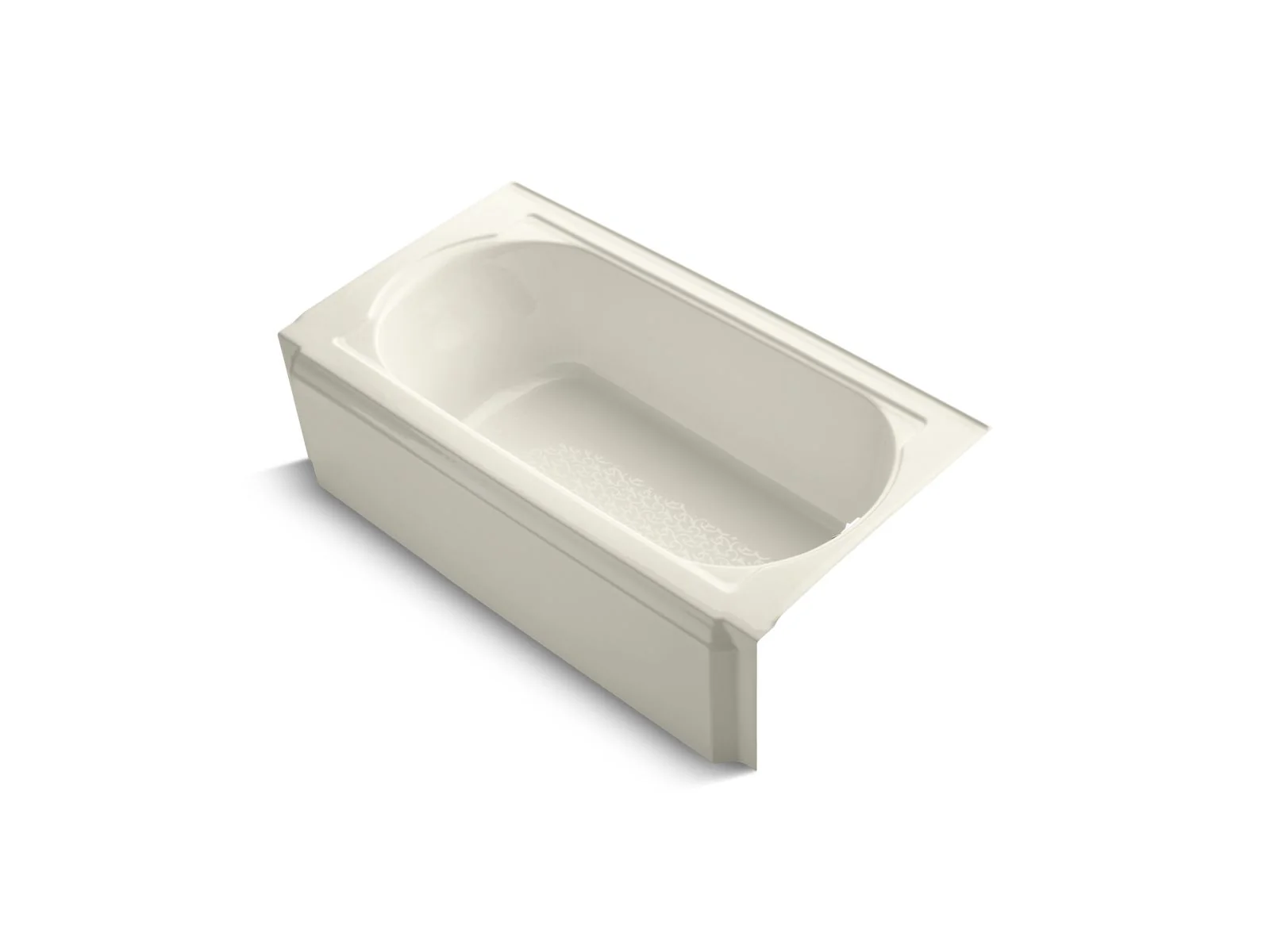KOHLER K-722 Memoirs 60" x 33-3/4" alcove bath, right drain - Image 2