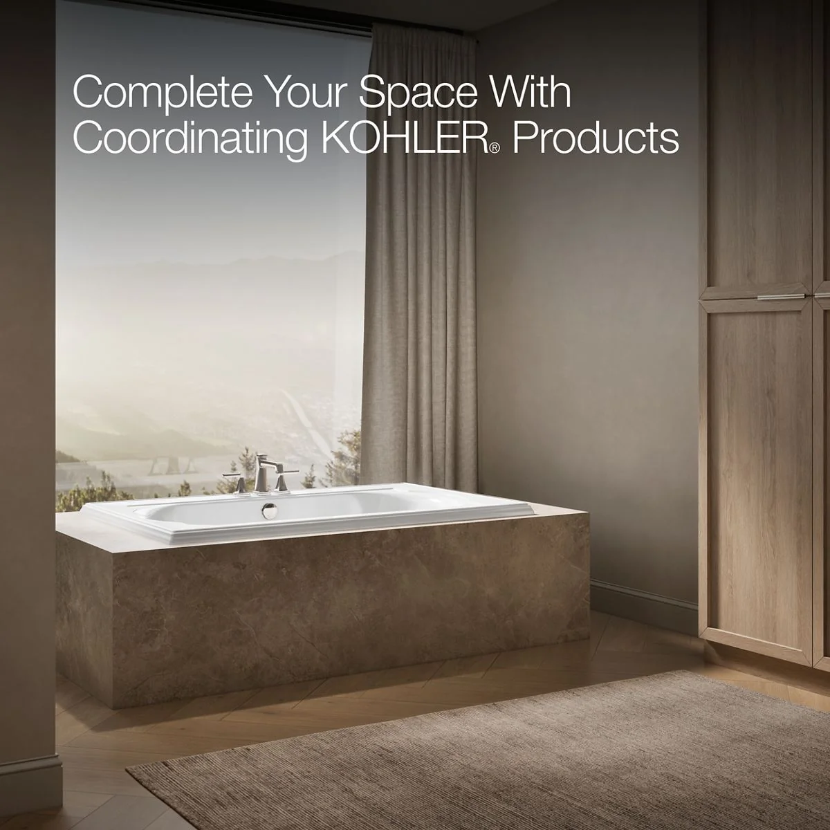 KOHLER K-1169 Memoirs 66" x 42" drop-in bath - Image 6