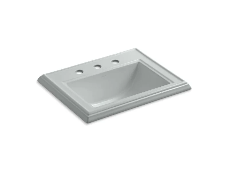 KOHLER K-2241-8 Memoirs Classic Classic drop-in bathroom sink with 8" widespread faucet holes - Image 4