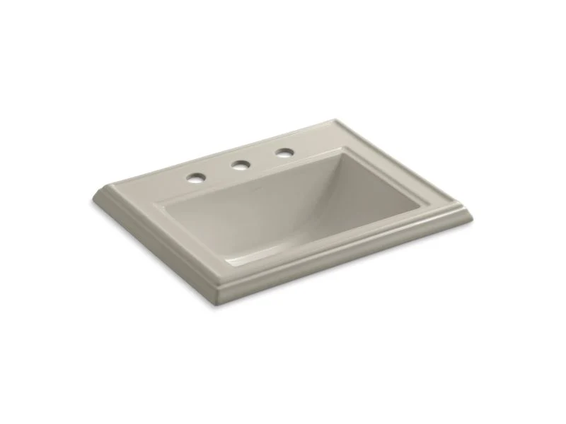 KOHLER K-2241-8 Memoirs Classic Classic drop-in bathroom sink with 8" widespread faucet holes - Image 6