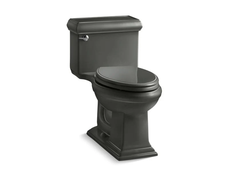 KOHLER K-3812 Memoirs Classic ComForteeight One-piece compact elongated 1.28 gpf chair height toilet with Quiet-Close seat - Image 2