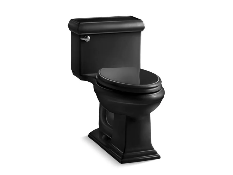 KOHLER K-3812 Memoirs Classic ComForteeight One-piece compact elongated 1.28 gpf chair height toilet with Quiet-Close seat - Image 3