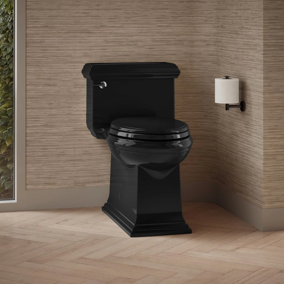 KOHLER K-6424 Memoirs Classic One-piece compact elongated toilet with skirted trapway, 1.28 gpf - Image 8