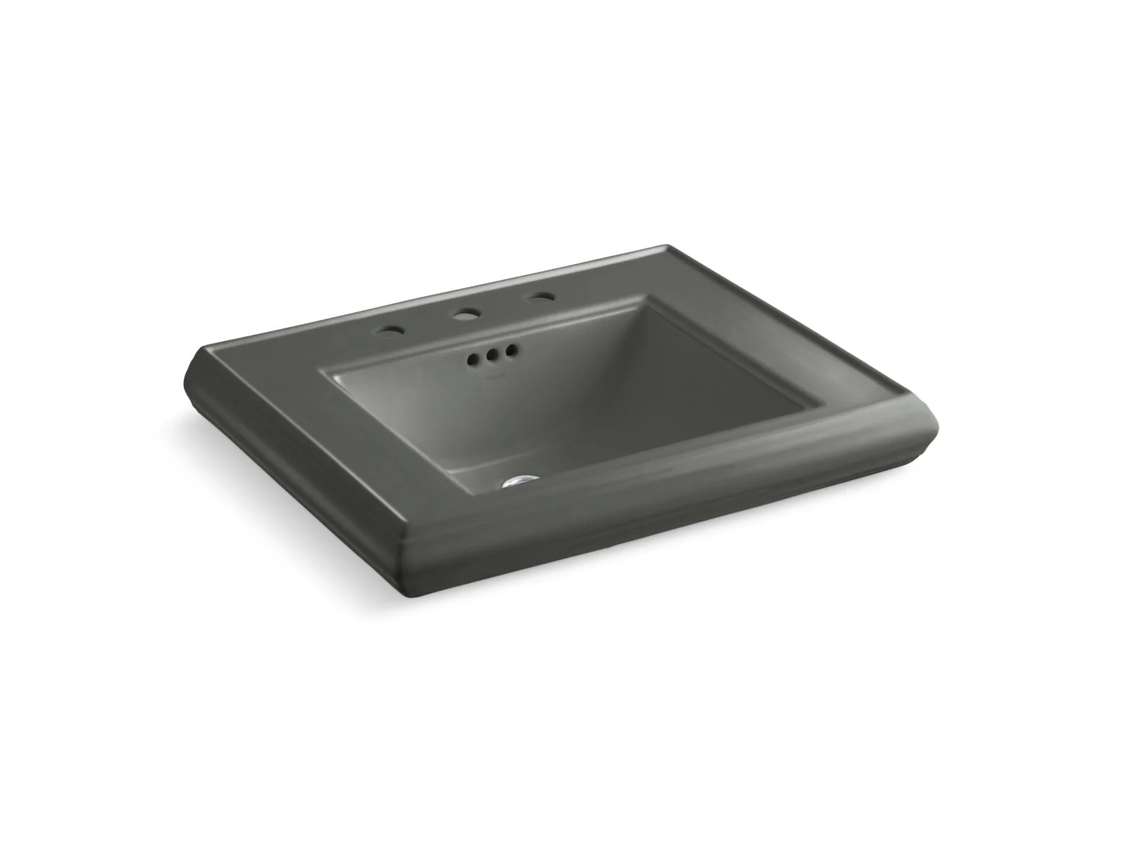 KOHLER K-2259-8 Memoirs Pedestal/console table bathroom sink basin with 8" widespread faucet holes - Image 2