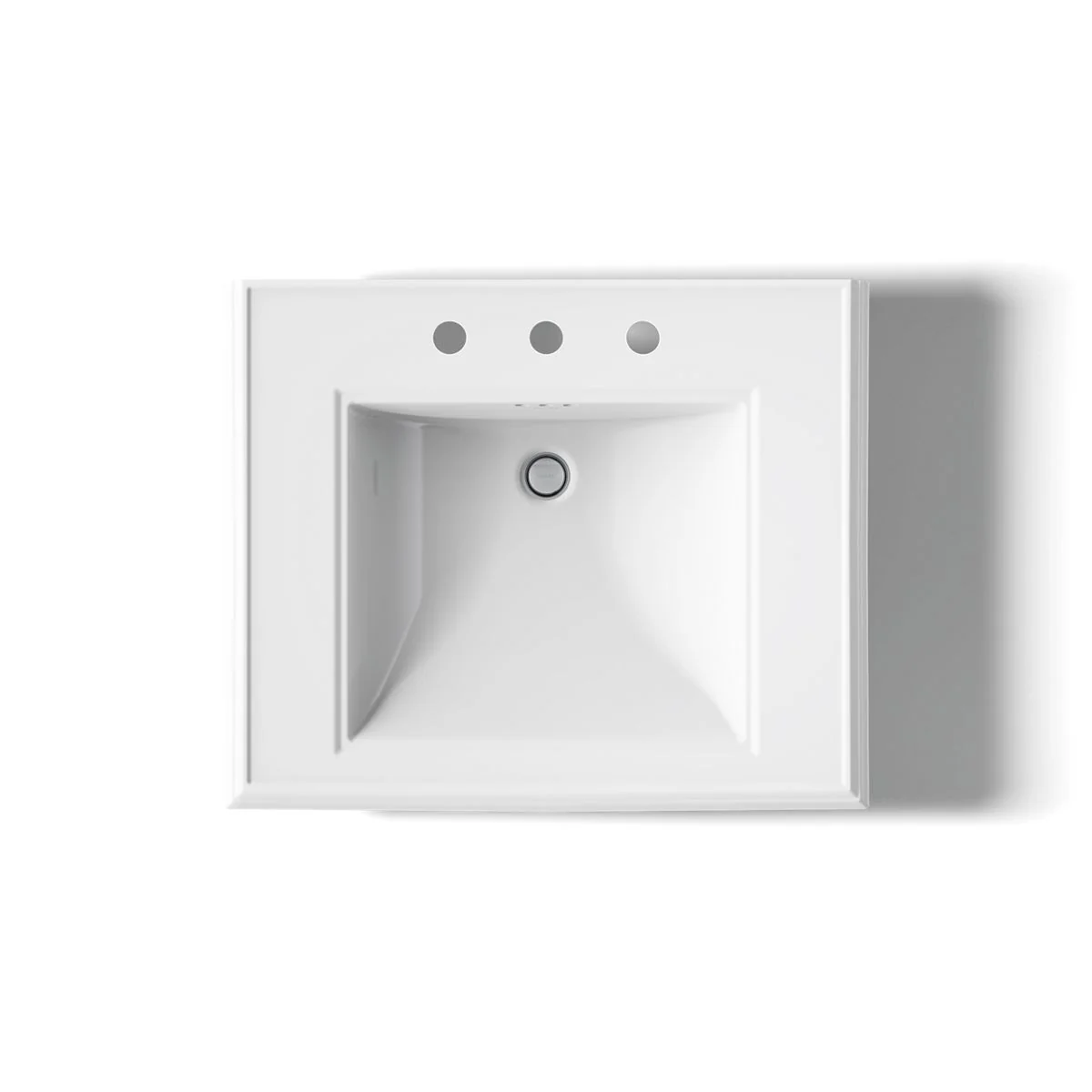 KOHLER K-2259-8 Memoirs Pedestal/console table bathroom sink basin with 8" widespread faucet holes - Image 30
