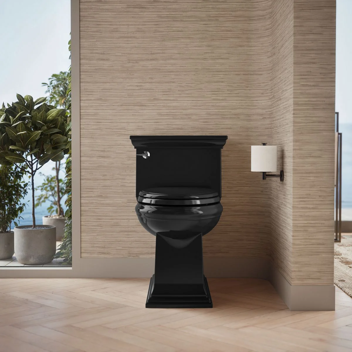 KOHLER K-6428 Memoirs Stately One-piece compact elongated toilet with skirted trapway, 1.28 gpf - Image 16
