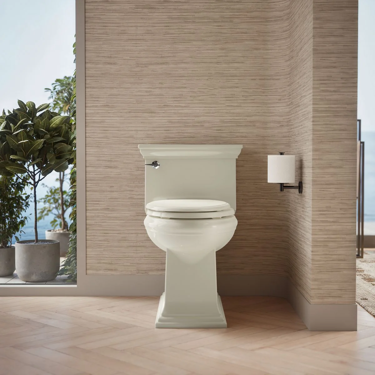 KOHLER K-6428 Memoirs Stately One-piece compact elongated toilet with skirted trapway, 1.28 gpf - Image 28