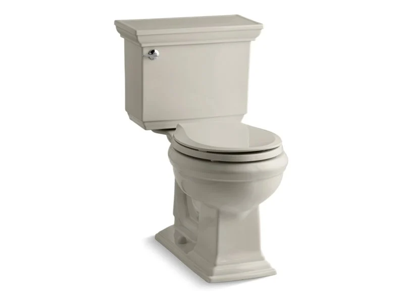 KOHLER K-3933 Memoirs Stately Two-piece round-front toilet, 1.28 gpf