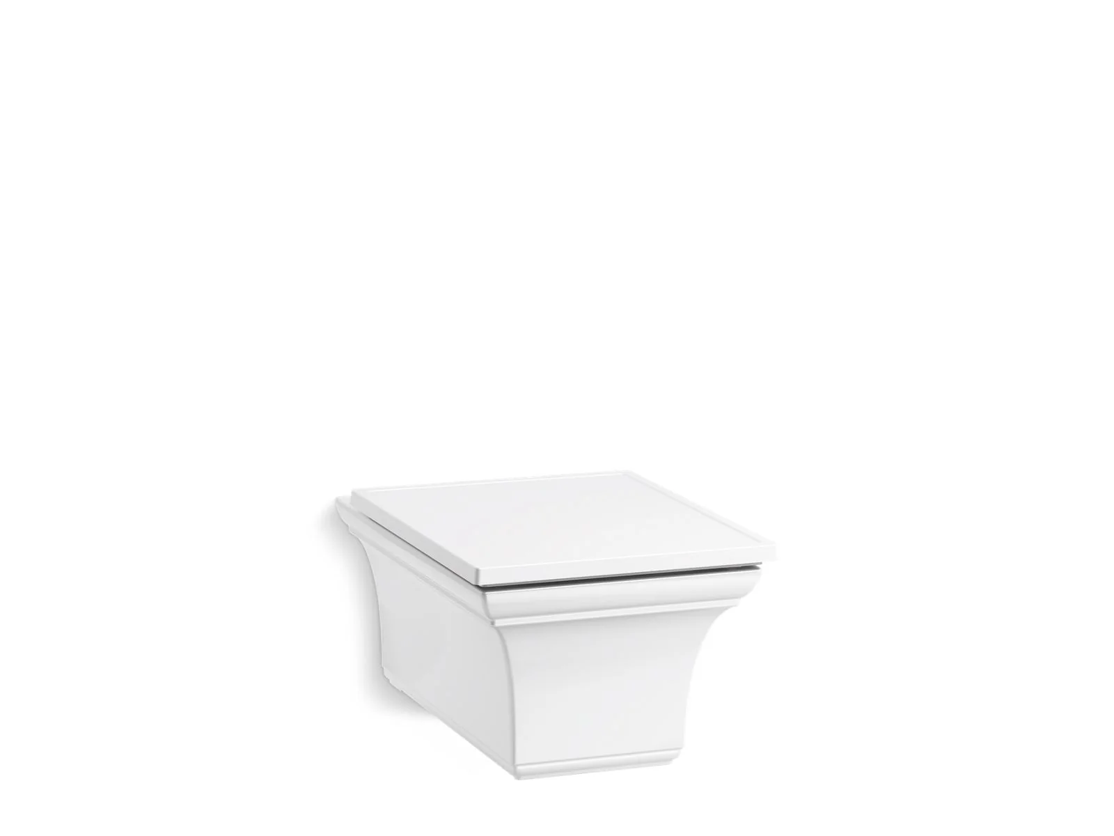 KOHLER K-6918 Memoirs Wall-hung compact elongated toilet, dual-flush