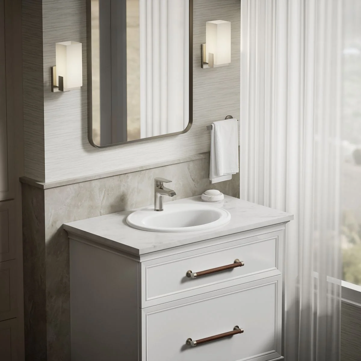 KOHLER K-2196-1 Pennington 20-1/4" oval drop-in bathroom sink - Image 17