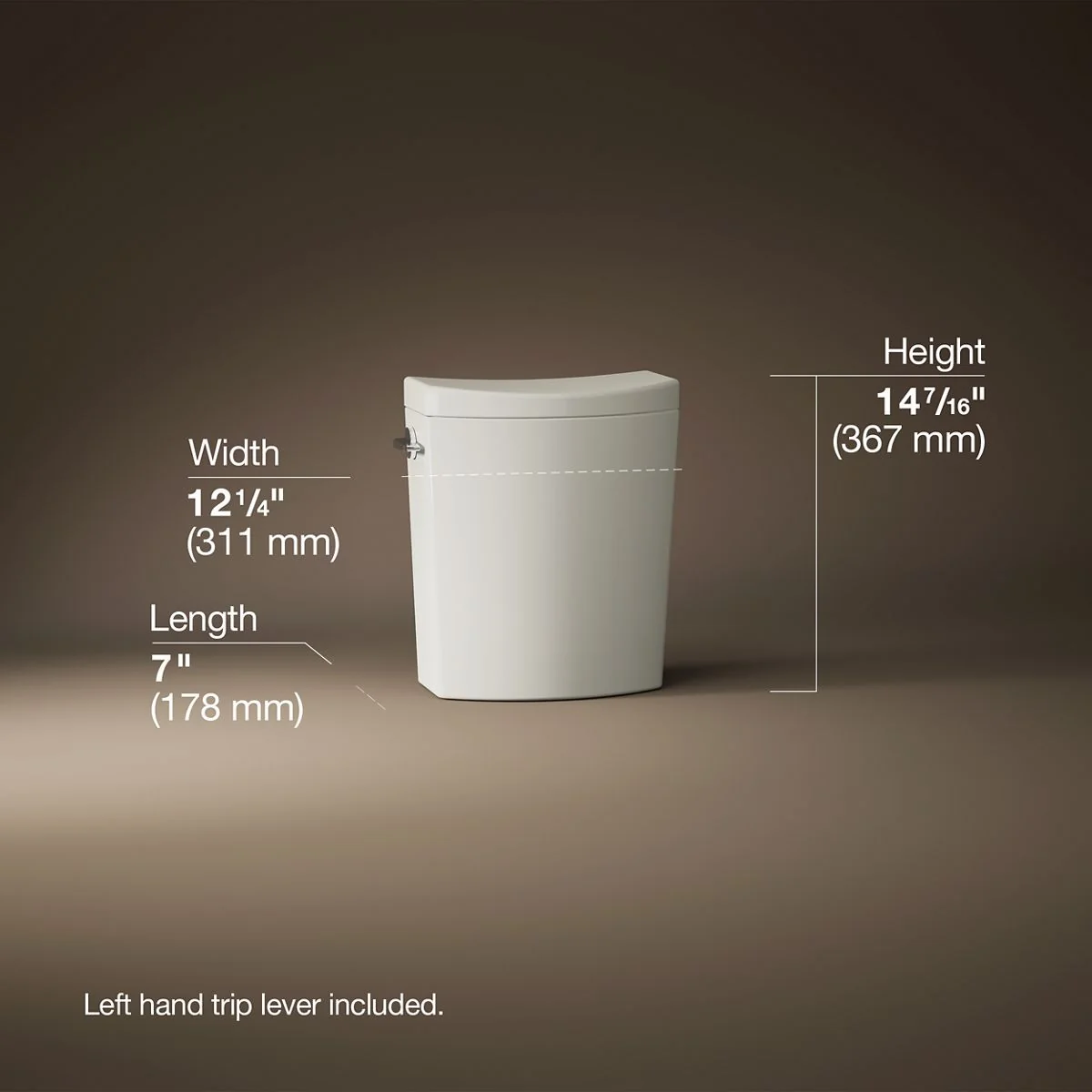 KOHLER K-19042 Persuade Toilet tank, dual-flush - Image 15