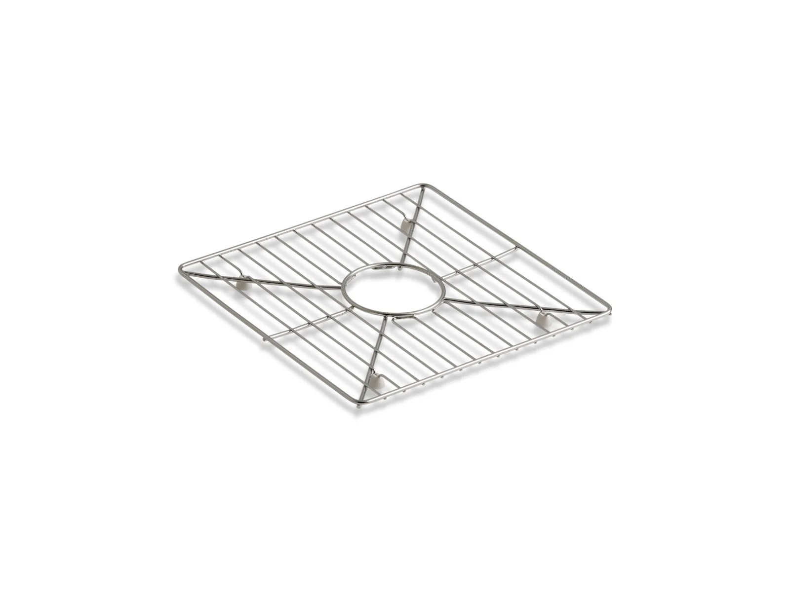 KOHLER K-3142 Poise Stainless steel sink rack, 13-3/16" x 13-3/16", for kitchen and bar sinks