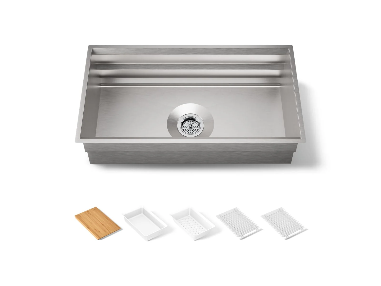 KOHLER K-5540 Prolific 33" undermount single-bowl workstation kitchen sink - Image 2