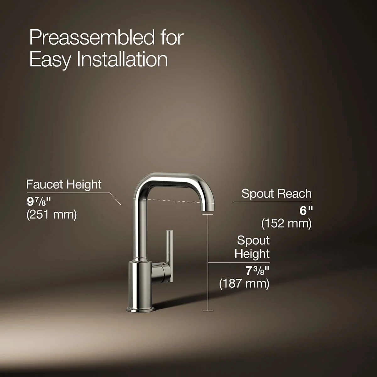 KOHLER K-7509 Purist Single-handle bar sink faucet - Image 19