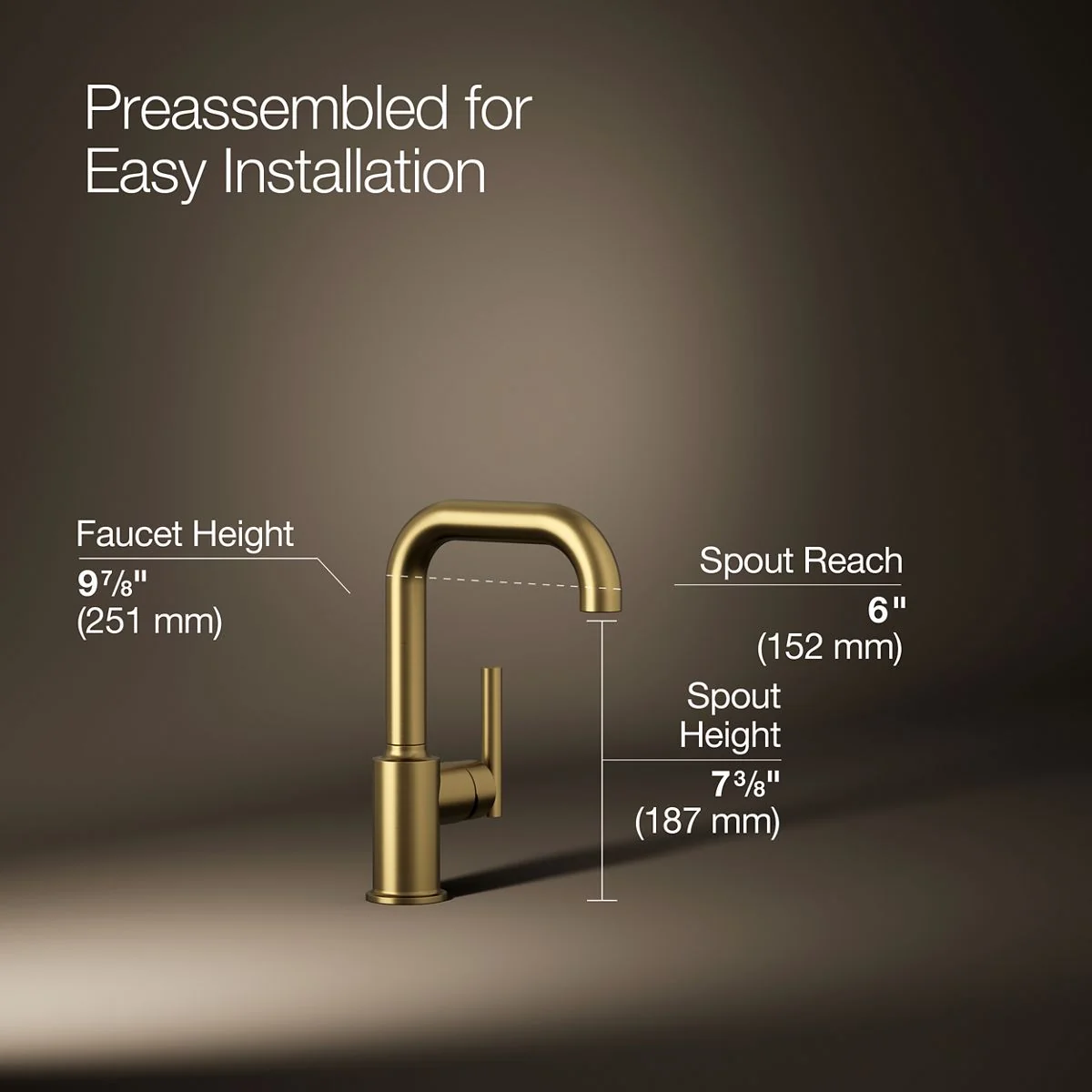 KOHLER K-7509 Purist Single-handle bar sink faucet - Image 31