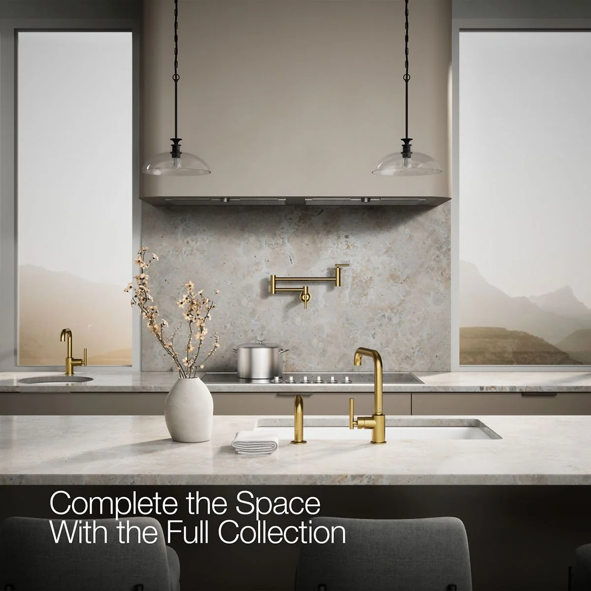 KOHLER K-7508 Purist Single-handle kitchen sink faucet with side sprayer - Image 11