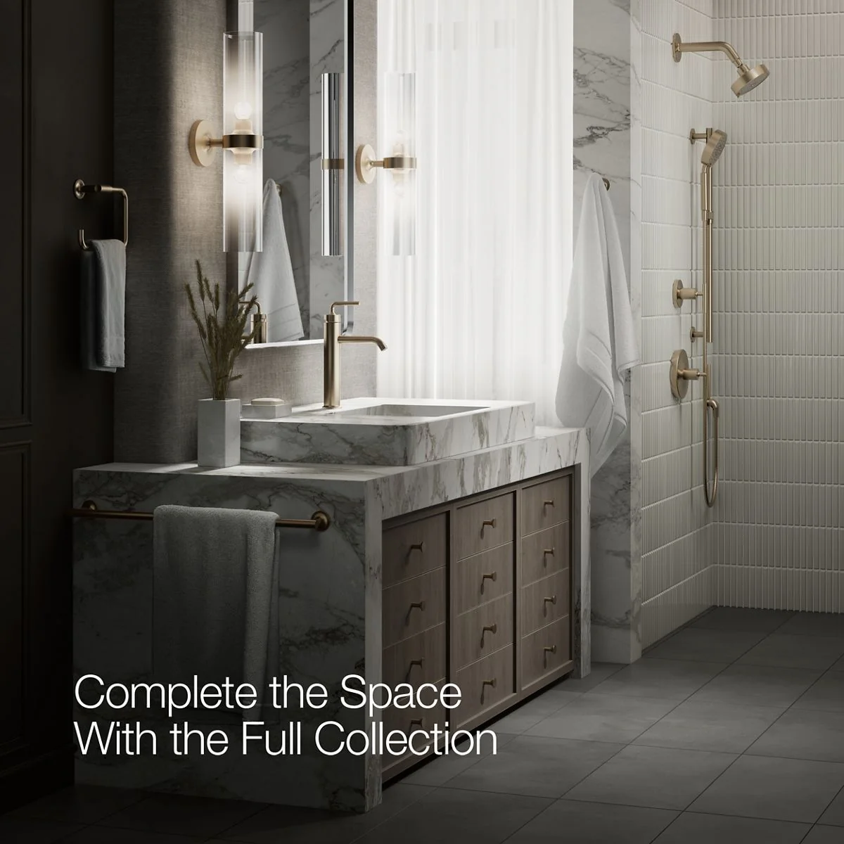 KOHLER K-14404-4A Purist Tall single-handle bathroom sink faucet with Lever handle, 1.2 gpm - Image 25