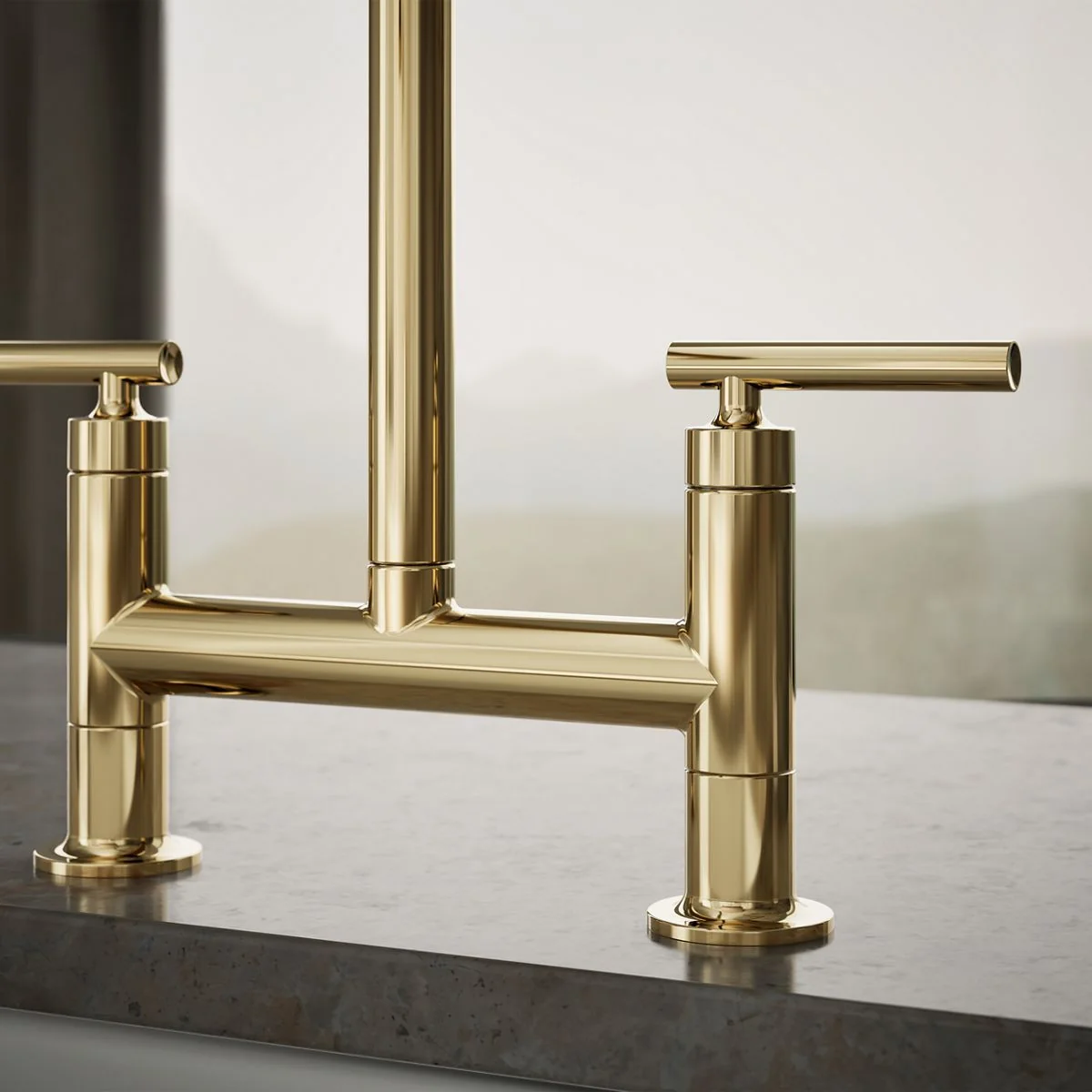 KOHLER K-7547-4 Purist Two-hole bridge kitchen sink faucet - Image 11