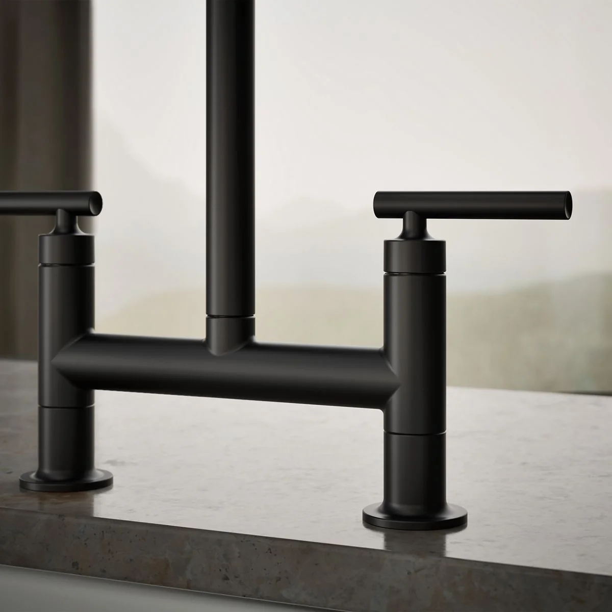 KOHLER K-7547-4 Purist Two-hole bridge kitchen sink faucet - Image 17