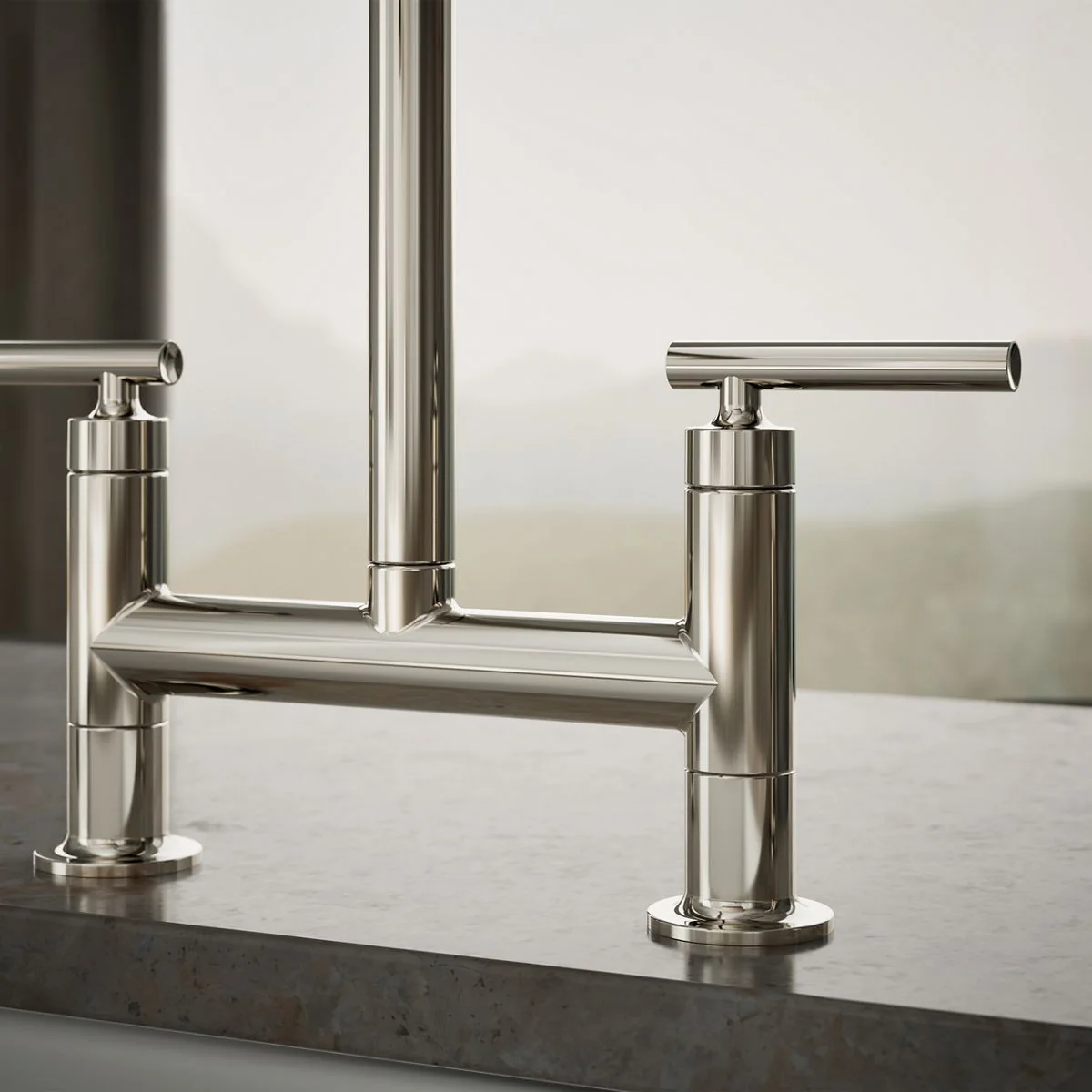 KOHLER K-7548-4 Purist Two-hole bridge kitchen sink faucet with side sprayer - Image 36