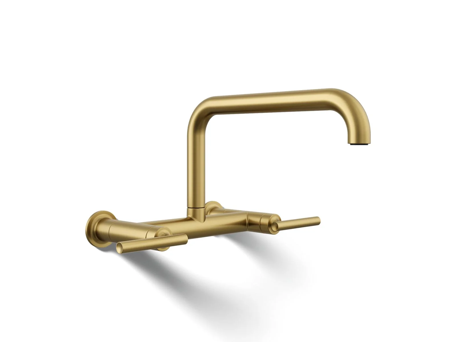 KOHLER K-7549-4 Purist Two-hole wall-mount bridge kitchen sink faucet - Image 10