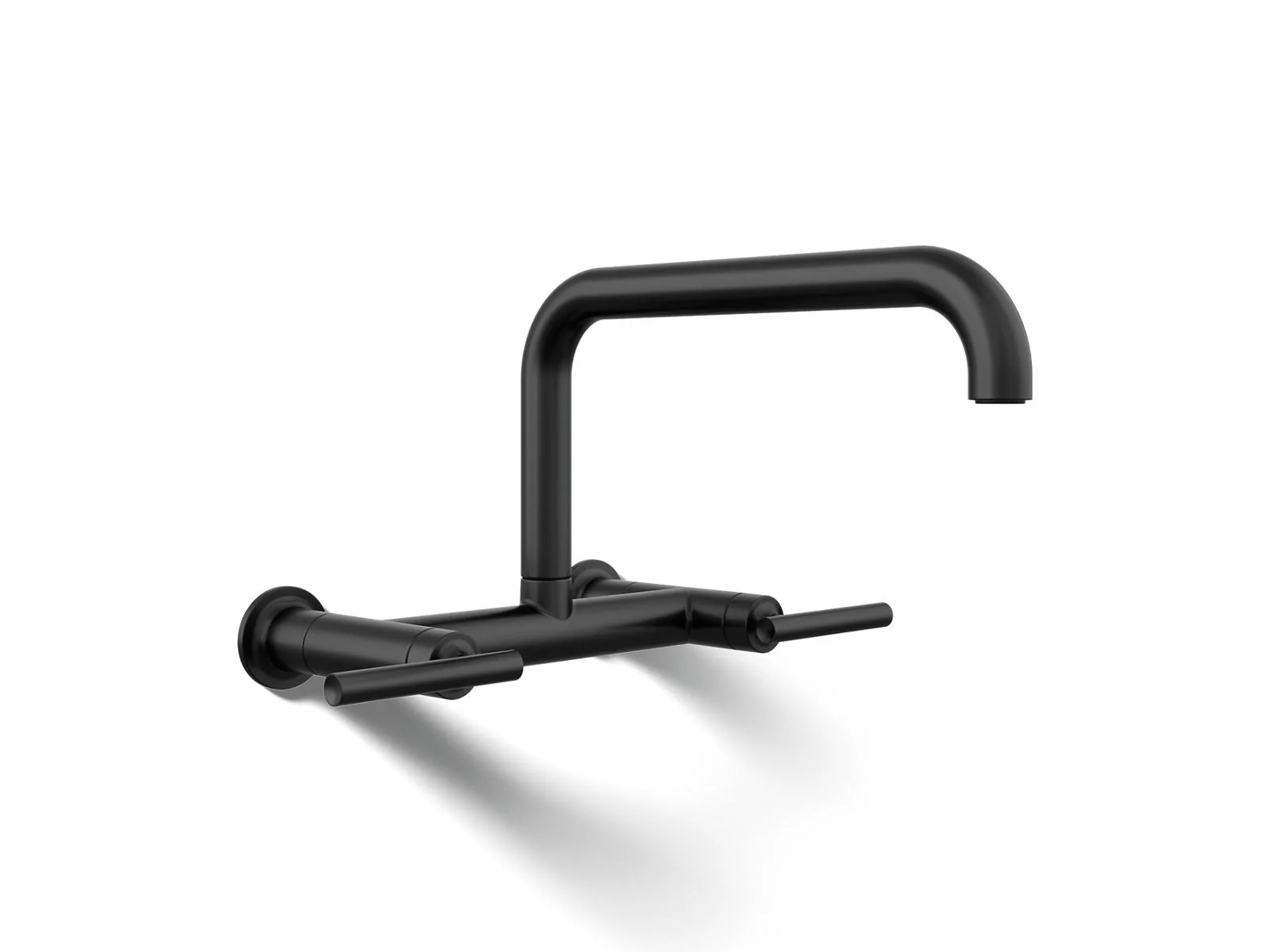 KOHLER K-7549-4 Purist Two-hole wall-mount bridge kitchen sink faucet - Image 20