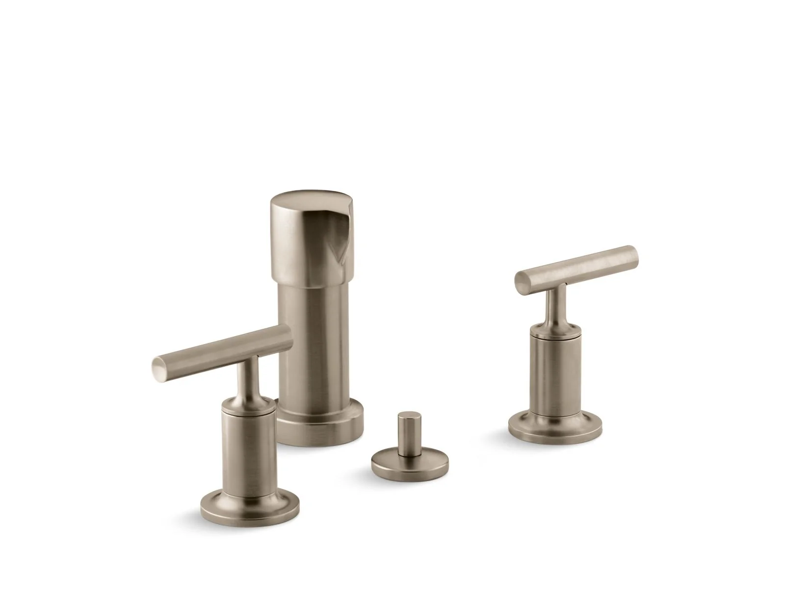 KOHLER K-14431-4 Purist Vertical spray bidet faucet with lever handles - Image 5