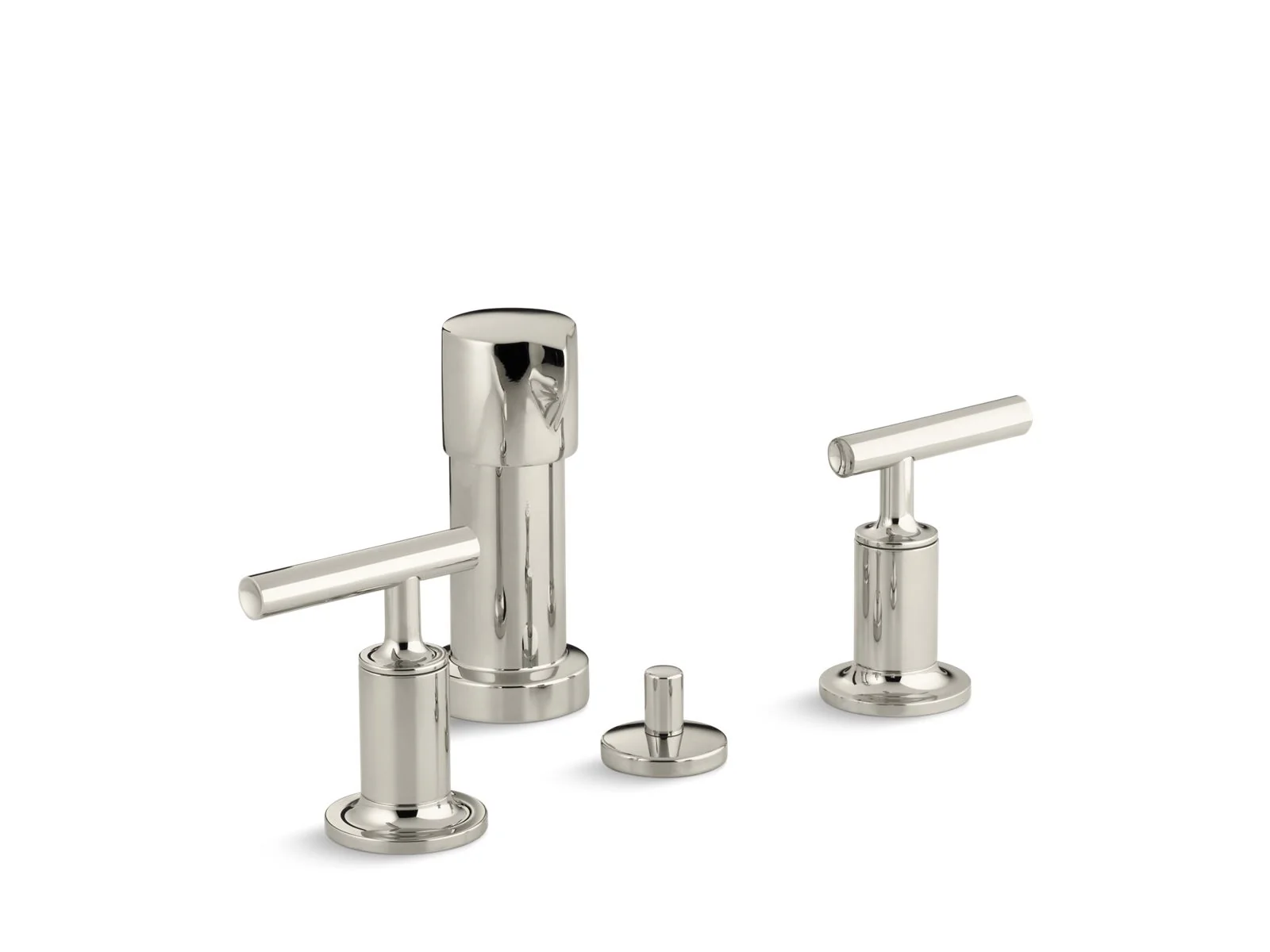 KOHLER K-14431-4 Purist Vertical spray bidet faucet with lever handles - Image 6