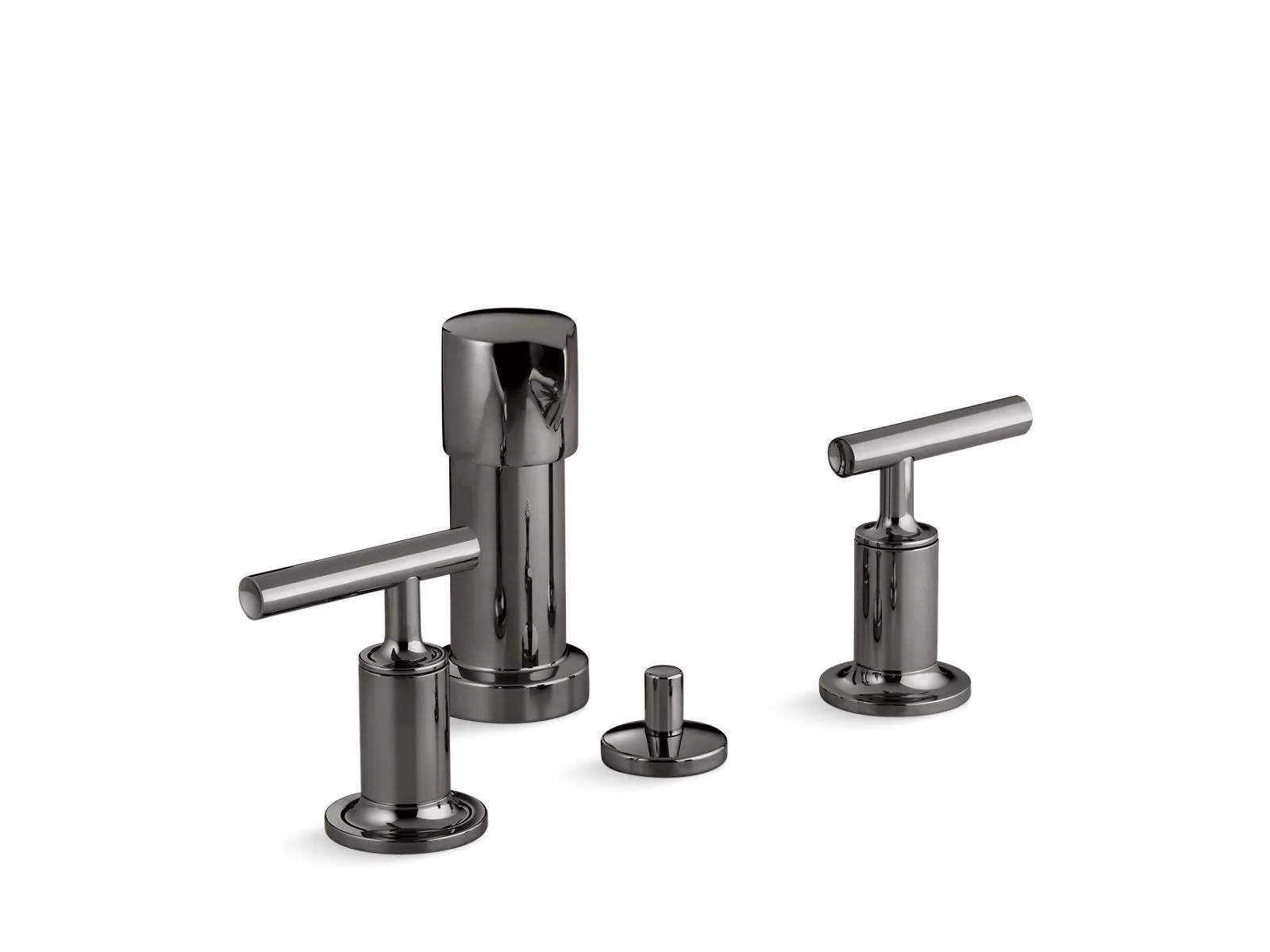 KOHLER K-14431-4 Purist Vertical spray bidet faucet with lever handles - Image 7