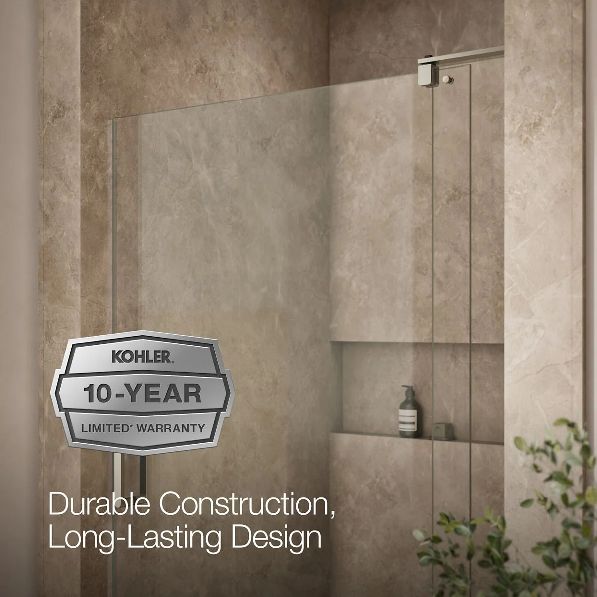 KOHLER K-707551-L Revel 70" H pivot shower door with 5/16"-thick glass - Image 13