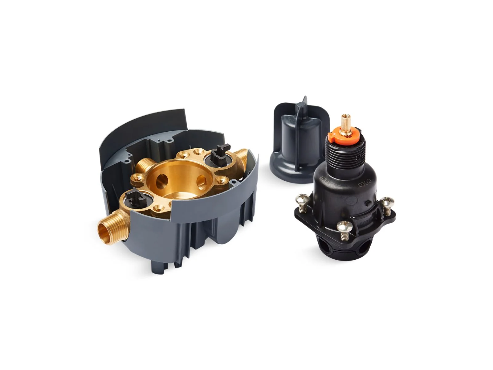 KOHLER K-8304-KS Rite-Temp Pressure-balancing valve body and cartridge kit with service stops - Image 2