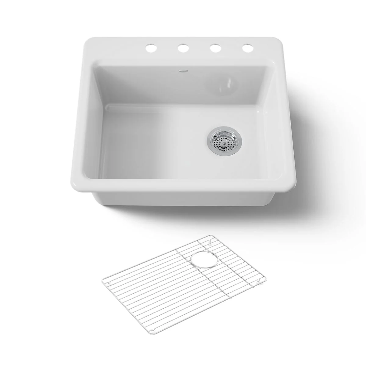 KOHLER K-5872-4A1 Riverby 25" top-mount single-bowl kitchen sink - Image 10
