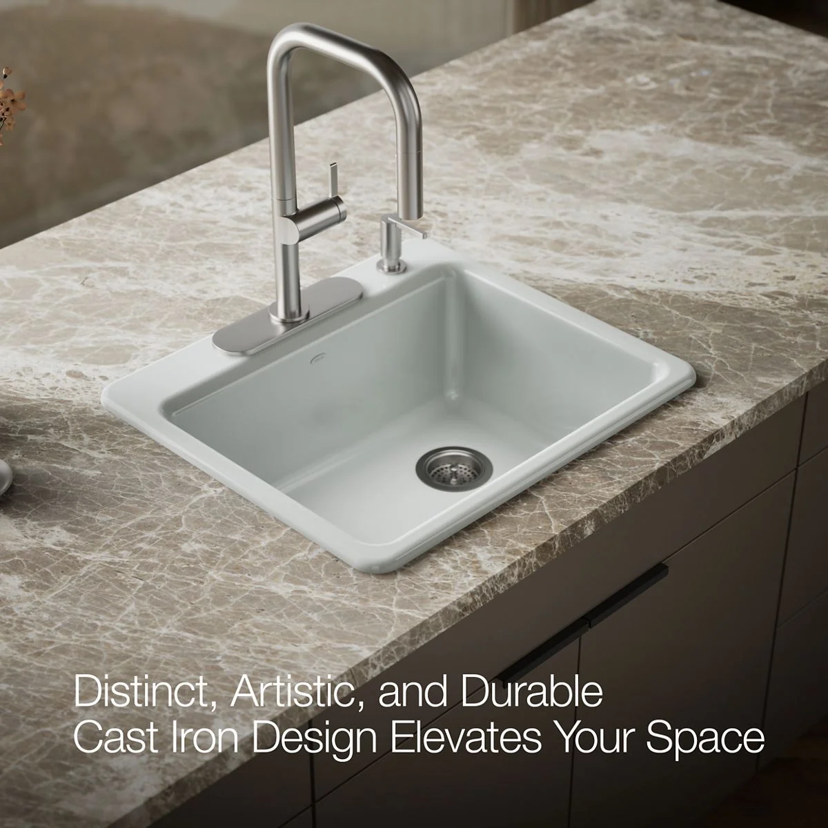 KOHLER K-5872-4A1 Riverby 25" top-mount single-bowl kitchen sink - Image 14