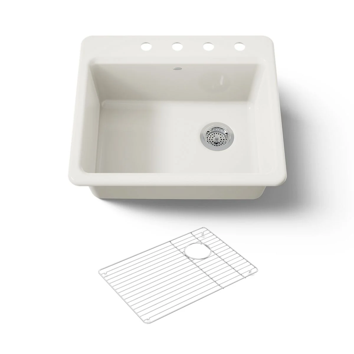 KOHLER K-5872-4A1 Riverby 25" top-mount single-bowl kitchen sink - Image 25
