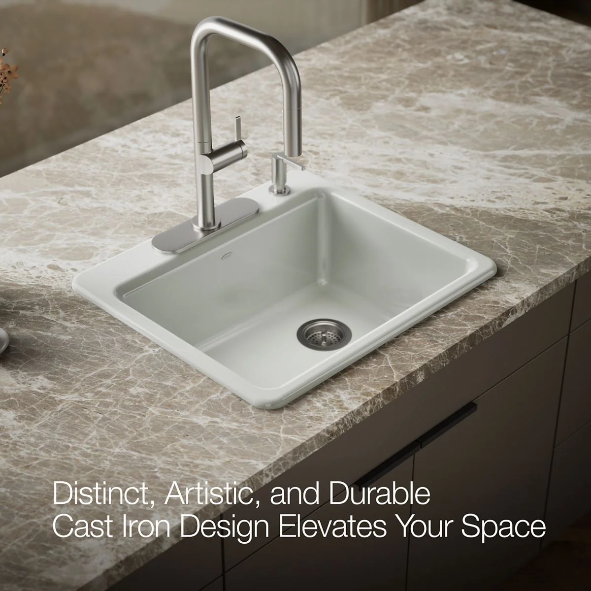 KOHLER K-5872-4A1 Riverby 25" top-mount single-bowl kitchen sink - Image 29