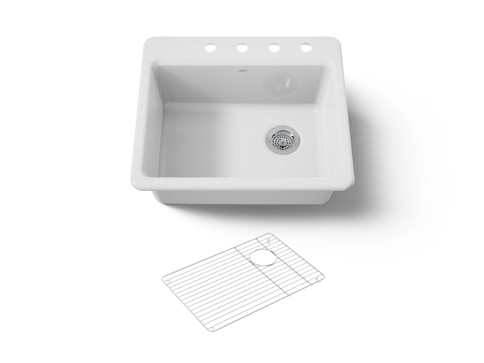 KOHLER K-5872-4A1 Riverby 25" top-mount single-bowl kitchen sink - Image 6