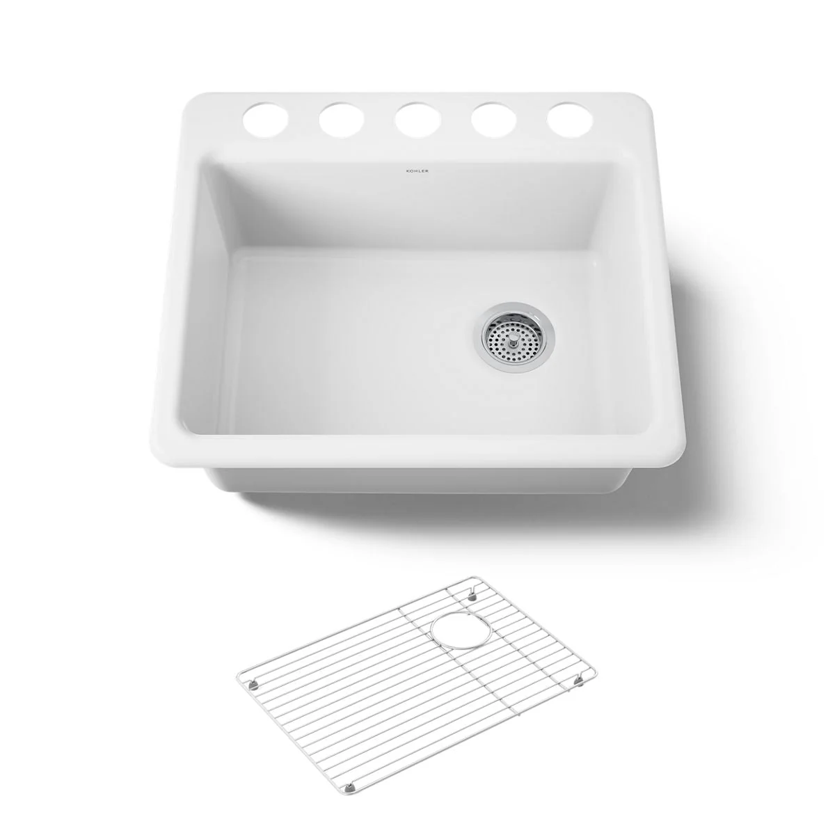 KOHLER K-5872-5UA1 Riverby 25" undermount single-bowl kitchen sink - Image 14