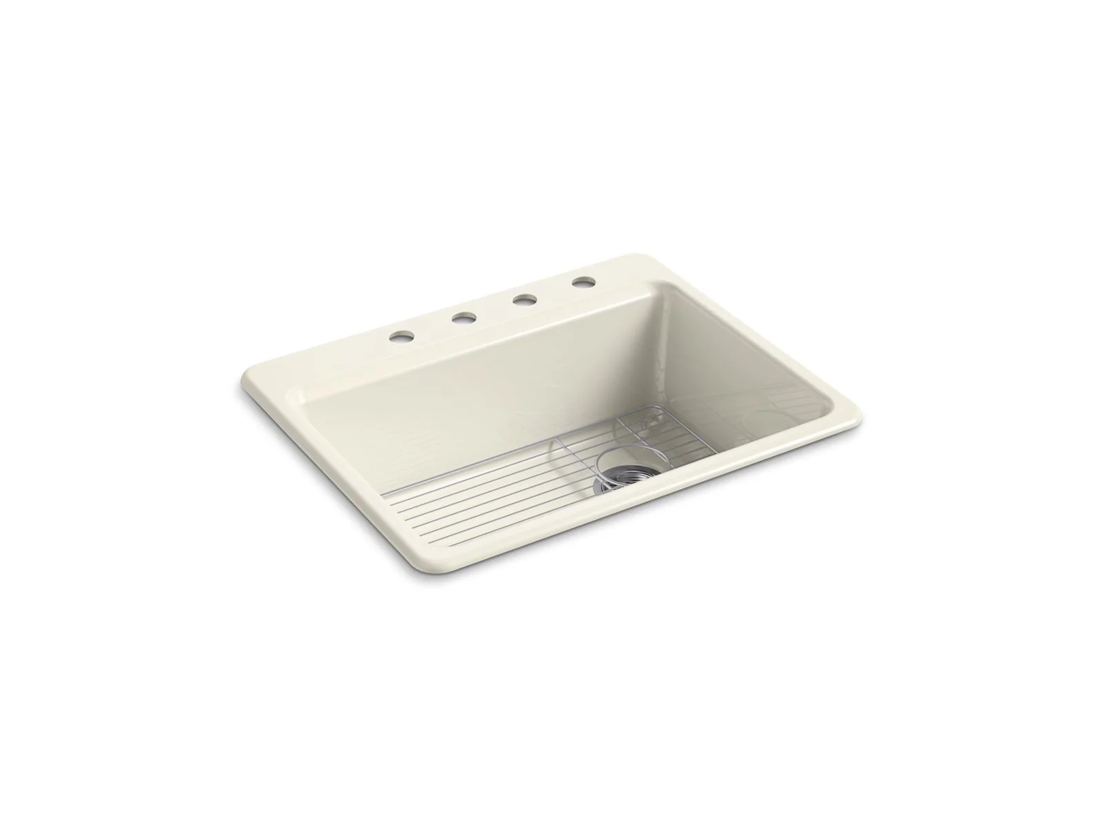 KOHLER K-8668-4A1 Riverby 27" top-mount single-bowl kitchen sink - Image 3