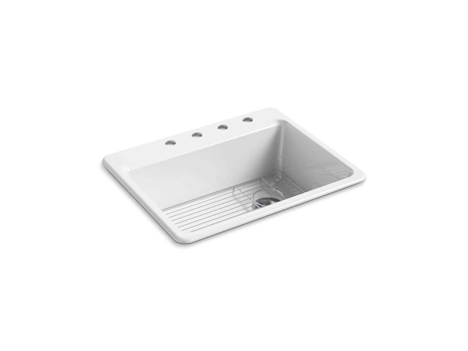 KOHLER K-8668-4A1 Riverby 27" top-mount single-bowl kitchen sink - Image 5