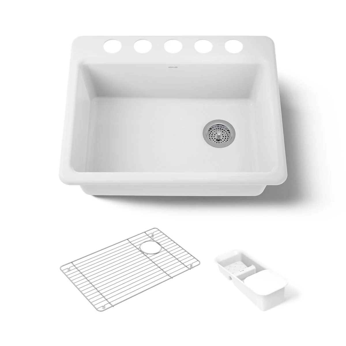 KOHLER K-8668-5UA2 Riverby 27" undermount single-bowl workstation kitchen sink - Image 14