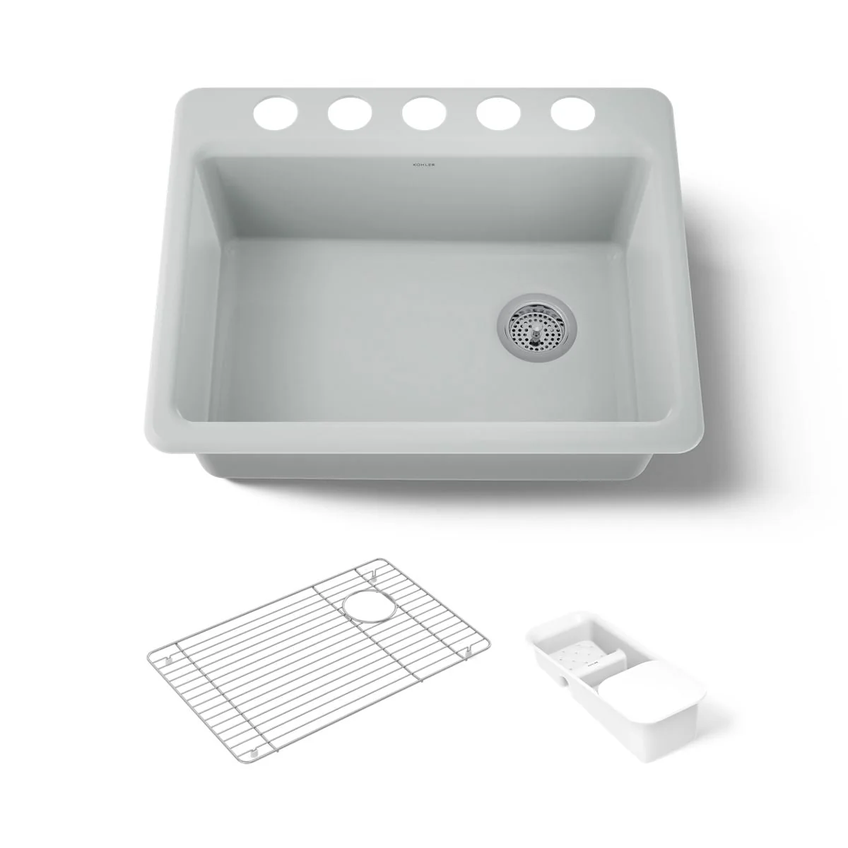 KOHLER K-8668-5UA2 Riverby 27" undermount single-bowl workstation kitchen sink - Image 24