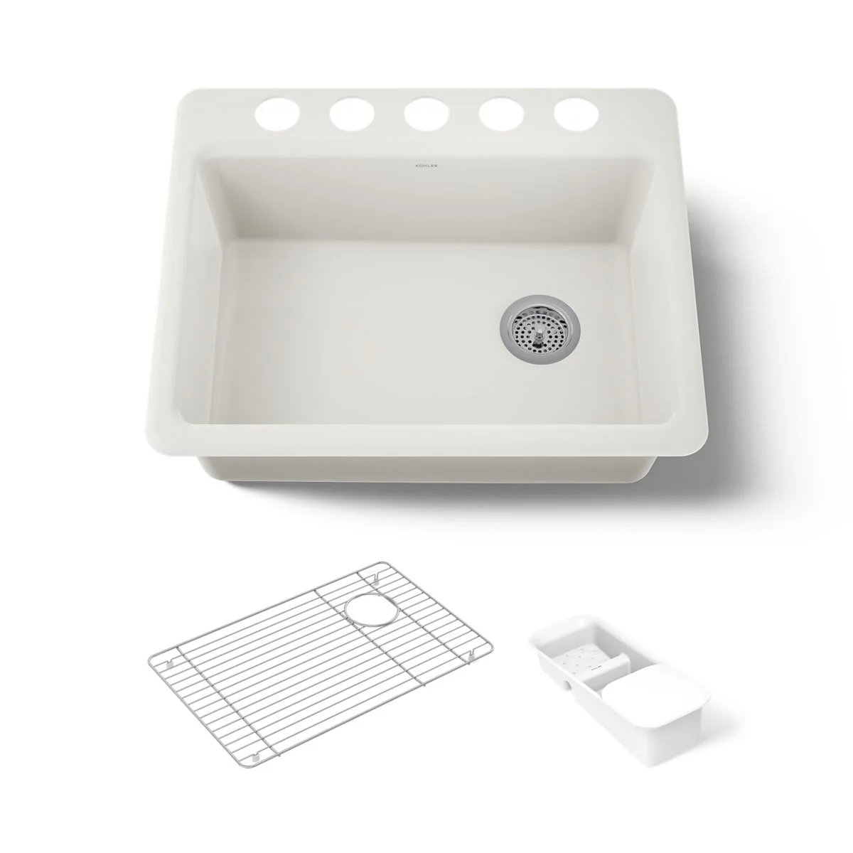 KOHLER K-8668-5UA2 Riverby 27" undermount single-bowl workstation kitchen sink - Image 29